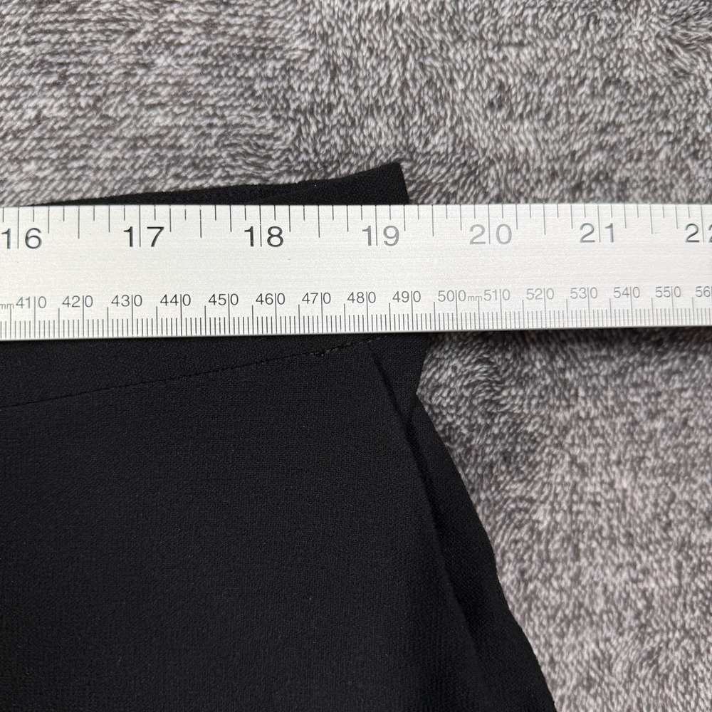 Eileen Fisher Pants Wide Leg Womens 18 Black Stretch Crepe Cropped - Picture 5 of 8